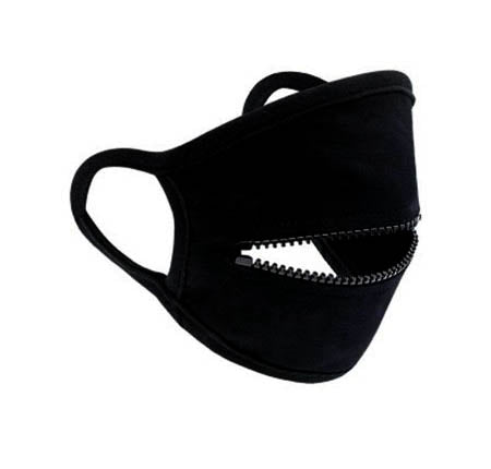 Mask with Zipper